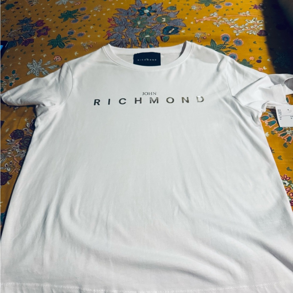 JOHN RICHMOND SOFT WHITE TEE. NWT